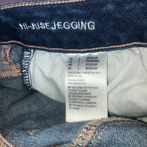American Eagle High Rise Jeggings Size 2 - Picture 6 of 6
